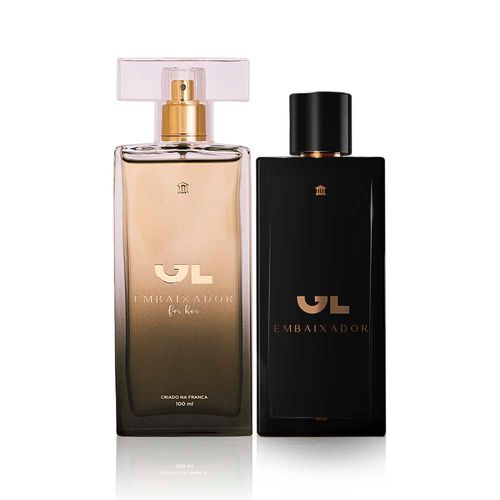 Perfume GL Embaixador For Her 100 ML + Perfume GL Embaixador 100 ML